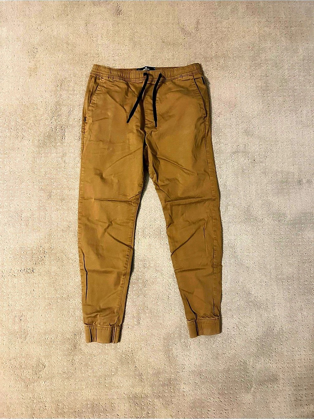 Hollister Men's Brown Jogger Cargo Pants, Size Medium